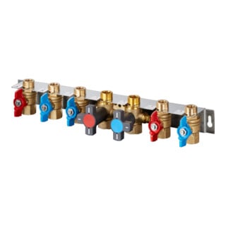 Oventrop KH-Anschlussset Regudis W-HTU G 3/4 IG, m Sprühfunktion, 5 KH i Halter
