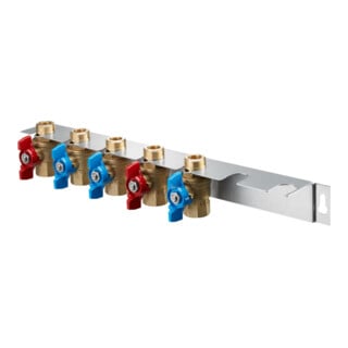 Oventrop KH-Anschlussset Regudis W-TU G 3/4 IG, o HK-Anschluß, 5 KH i Halter
