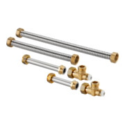 Oventrop Kit de raccordement à vanne à boisseau sphérique, pont de rinçage et montage, pour Regudis W-HTE