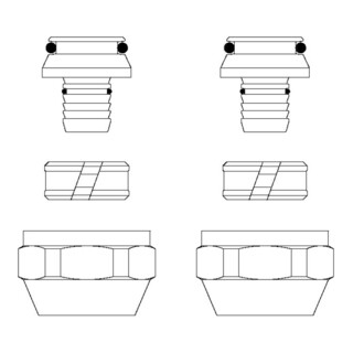 Oventrop Klemmringverschraubung Cofit S 2-fach, für AG 3/4" Eurokonus 14 x 2,0 mm x G 3/4" ÜM