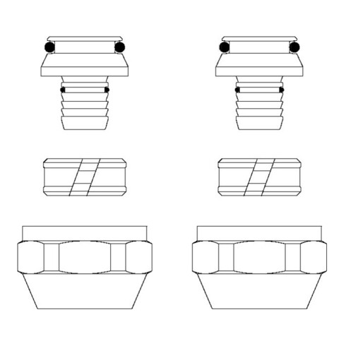 Oventrop Klemmringverschraubung Cofit S 2-fach, für AG 3/4" Eurokonus 14 x 2,0 mm x G 3/4" ÜM
