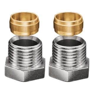 Oventrop Klemmringverschraubung G 1/2x15mm, für Verbindungsrohr