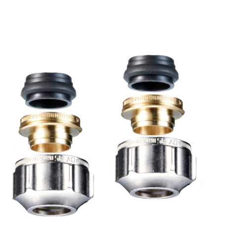Oventrop Klemmringverschraubung Ofix CEP 15mm, 2-fa., für G 3/4 AG, ÜM vernickelt