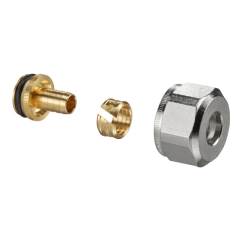 Oventrop Klemmringverschraubung Ofix K 14x2mm, 2-fa., f G 3/4 AG, ÜM vernickelt