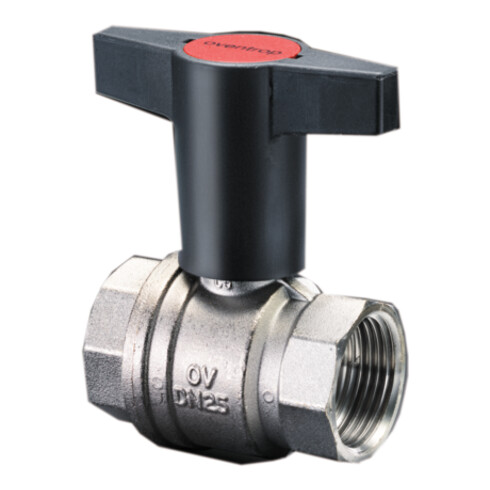 Oventrop Knebelgriff-Kugelhahn Optibal PN 16, Messing DN 10, 3/8" IG
