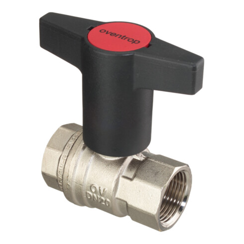Oventrop Knebelgriff-Kugelhahn Optibal PN 16, Messing DN 10, 3/8" IG