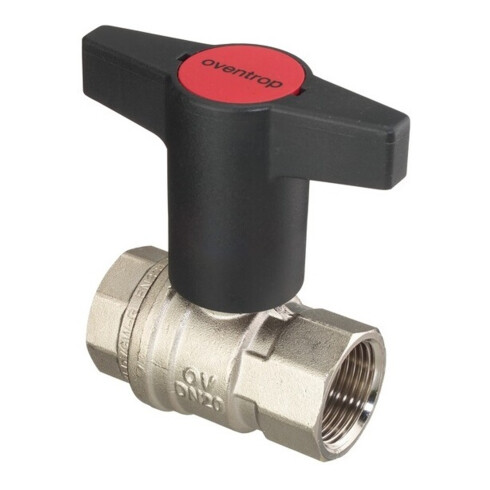 Oventrop Knebelgriff-Kugelhahn Optibal PN 16, Messing DN 40, 1 1/2" IG