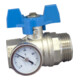 Oventrop Kugelhahn G 3/4 IGxG 1 AG, flachd., blau Flügelgr.