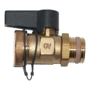 Oventrop Kugelhahn Optiflex DN 15, AG, mit Verschlusskappe, Messing-4