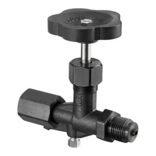 Oventrop Manometerabsperrventil DN 15, m Spannmuffe u Zapfen, Stahl/Niro