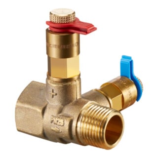 Oventrop Messblende mit 2 Messventilen DN 40, kvs 23,7, PN 25, IG/AG, Messing