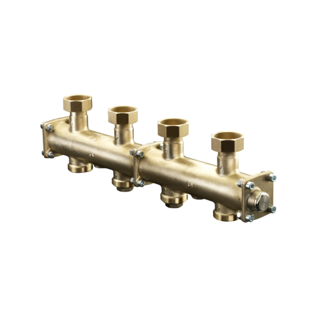 Oventrop Modulverteiler DN 25, m Iso., MS, f 3 HK, für Regumat