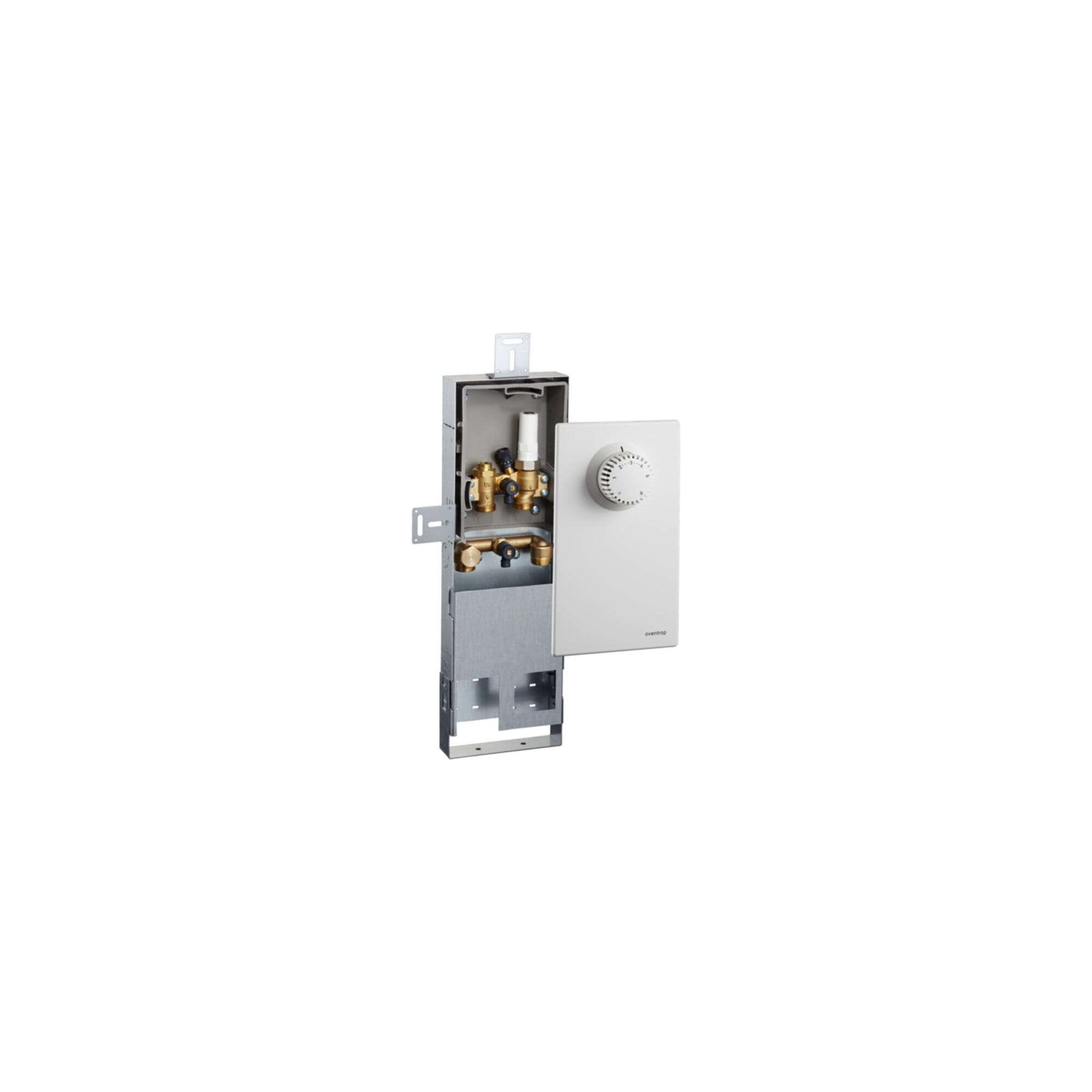 Oventrop Montagekanal Unibox BT 57mm, m Abd.-Pl. u Thermostat, Stahlblech