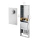 Oventrop Montagekanal Unibox BT 57mm, m Abd.-Pl. u Thermostat, Stahlblech