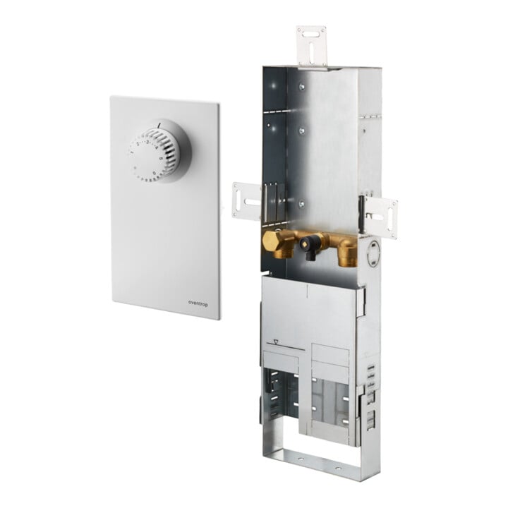 Oventrop Montagekanal Unibox BT 57mm, m Abd.-Pl. u Thermostat, Stahlblech