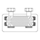Oventrop Plattenwärmeübertrager Regumat mit Anschlussarmatur 14 Platten bis 14 kW-3