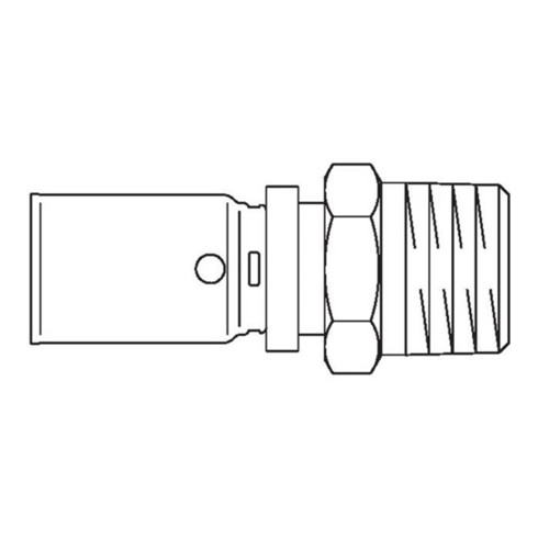 Oventrop Press-Anschluss Cofit P mit Außengewinde, roh 32 x 3,0 mm x R 1"