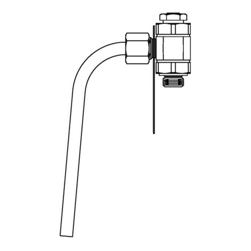 Oventrop Probeentnahmeventil P Aquastrom Rotguss/Edelstahl DN 8, 1/4"