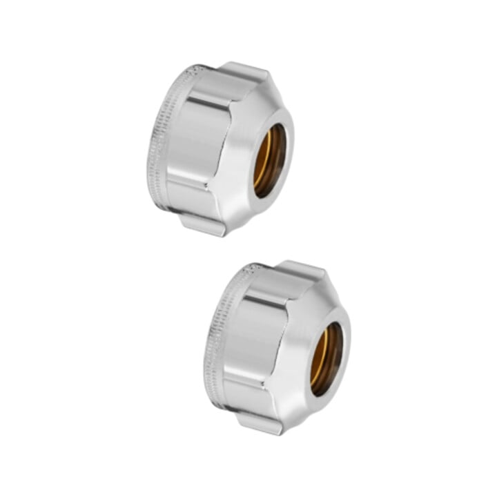 Oventrop Raccord à bague de serrage Ofix CEP 10mm, 2 voies, pour G 3/4 AG, nickelé