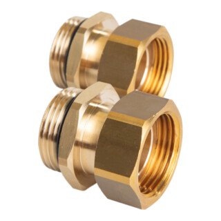 Oventrop Raccord double Cofit S 1 AGx1 ÜM, 2 voies, pour ensembles de raccordement WZ