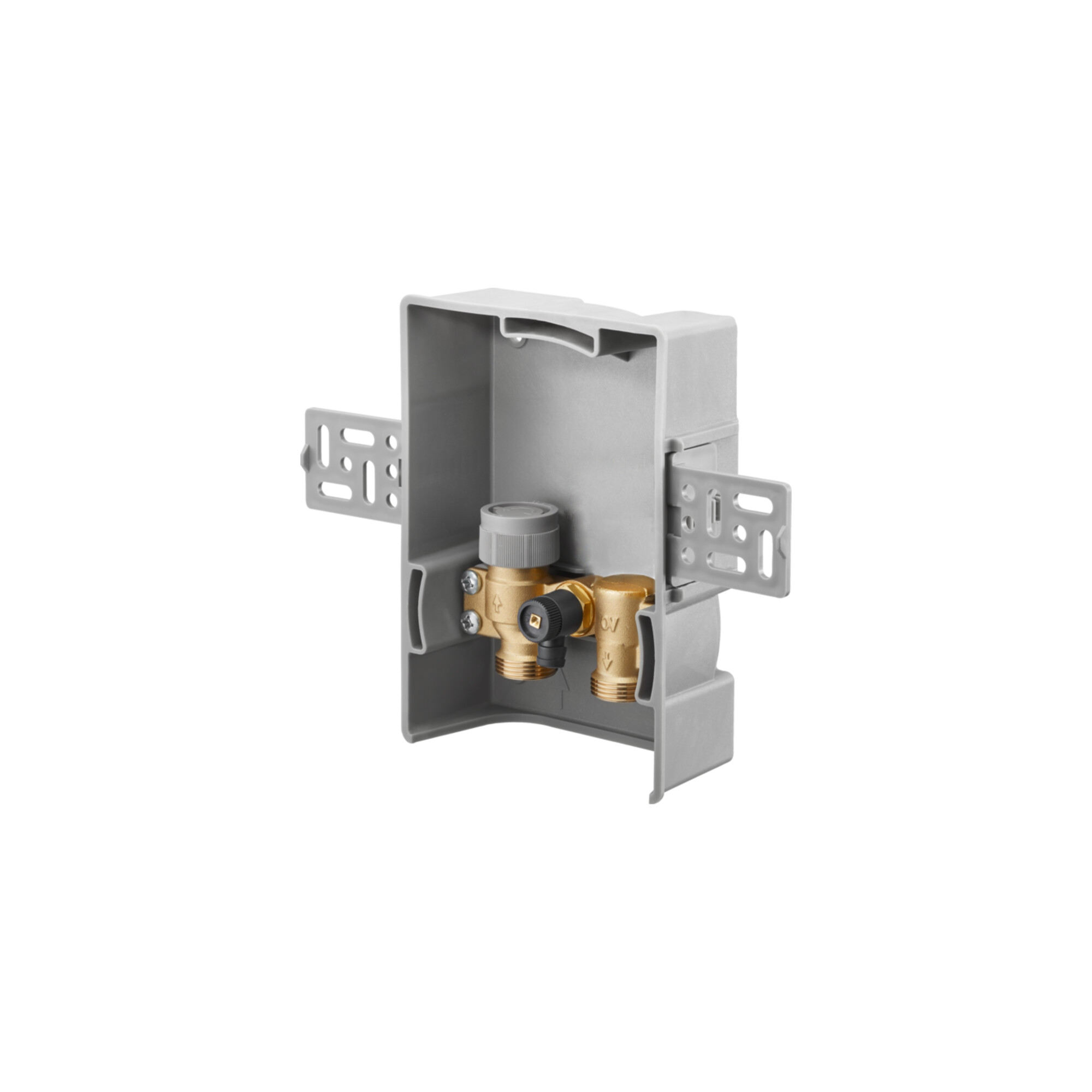 Oventrop Raumtemperaturregelung Unibox TQ vario ohne Abdeckung, mit Thermostat, Q-Tech