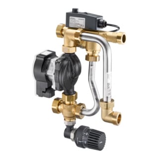 Oventrop Regelstation Regufloor HN24 m HE-Pu. Wilo P 15-130/6-43/SC-9, DN 25