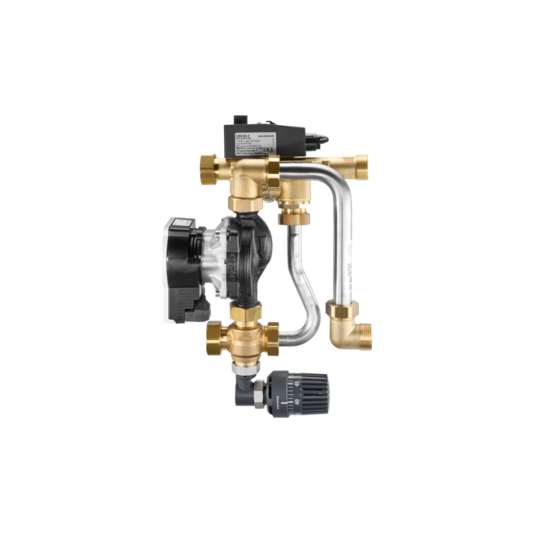 Oventrop Regelstation Regufloor HN24 m HE-Pu. Wilo P 15-130/6-43/SC-9, DN 25