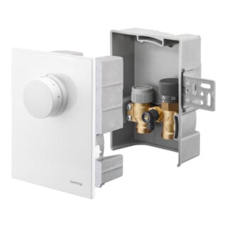 Oventrop Régulateur de température Unibox TQ-RTL blanc, pour pièce et retour