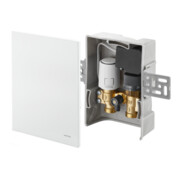 Oventrop Régulateur de température Unibox TQ-RTL R-Tronic blanc, pour pièce et retour