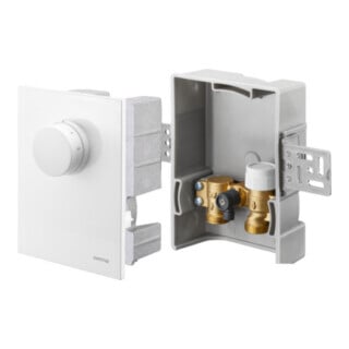 Oventrop Régulation de température d'ambiance Unibox T blanc, avec thermostat