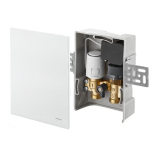 Oventrop Régulation de température UniboxT-RTL R-Tronic blanc, pour pièce et retour