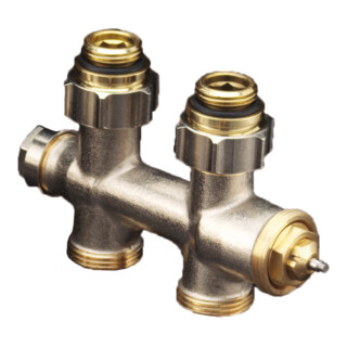 Oventrop Robinet de raccordement Multiblock T 1/2" AGx3/4" AG, DG, robinet à deux tubes