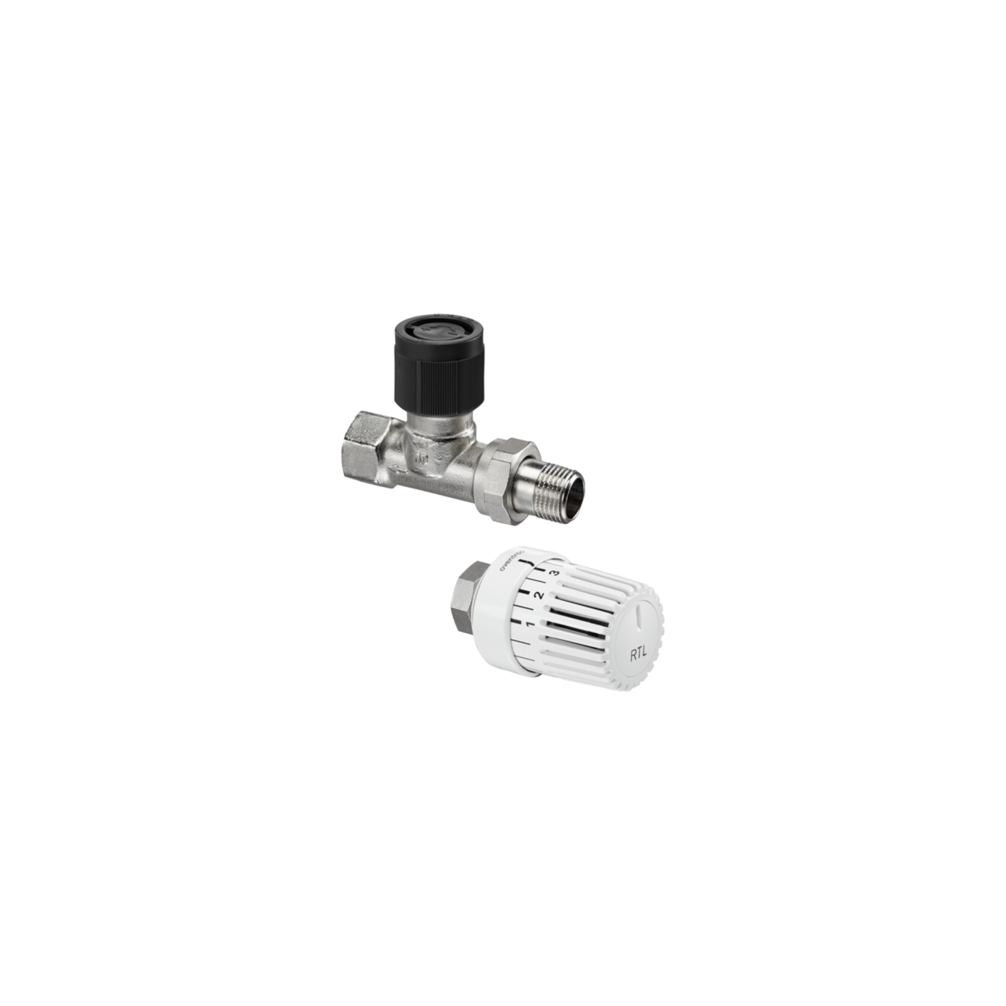 Oventrop Rücklauftemperatur-Begrenzungs-Set DN 15, Rückl.-DG-Vtl u Thermostat Uni RTLH