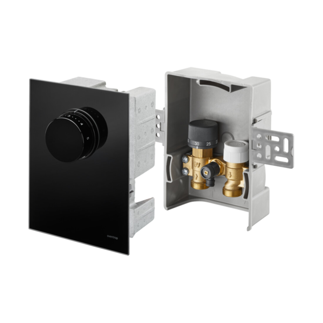 Oventrop Rücklauftemperaturregelung Unibox T RTL ESG sw, m Vtl., Thermostat u RL-Temp.-Begr.