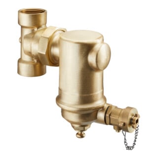 Oventrop Séparateur de boues DN 25, Rp 1", PN 16, vertical, avec fermeture, MS