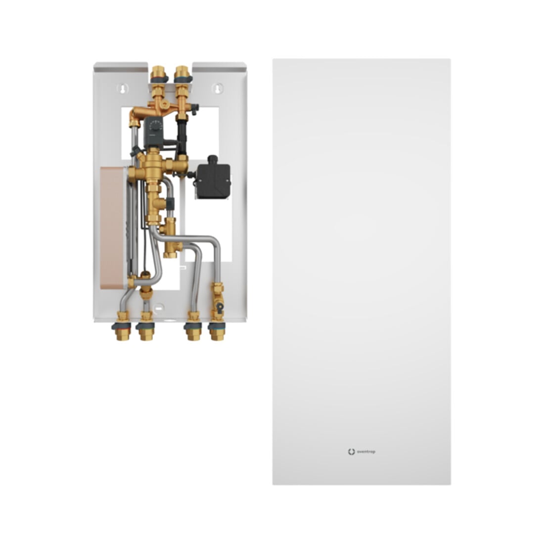 Oventrop Station d'appartement Regudis W-HTE GT échangeur de chaleur cuivre brasé, 12 l/min