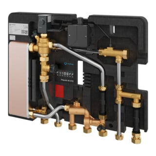 Oventrop Station d'appartement Regudis W-HTE LB 2, max 18 l/m, cuivre, H 110