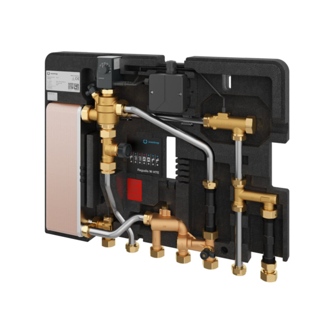 Oventrop Station d'appartement Regudis W-HTE LB 3, max 25 l/m, cuivre, H 110