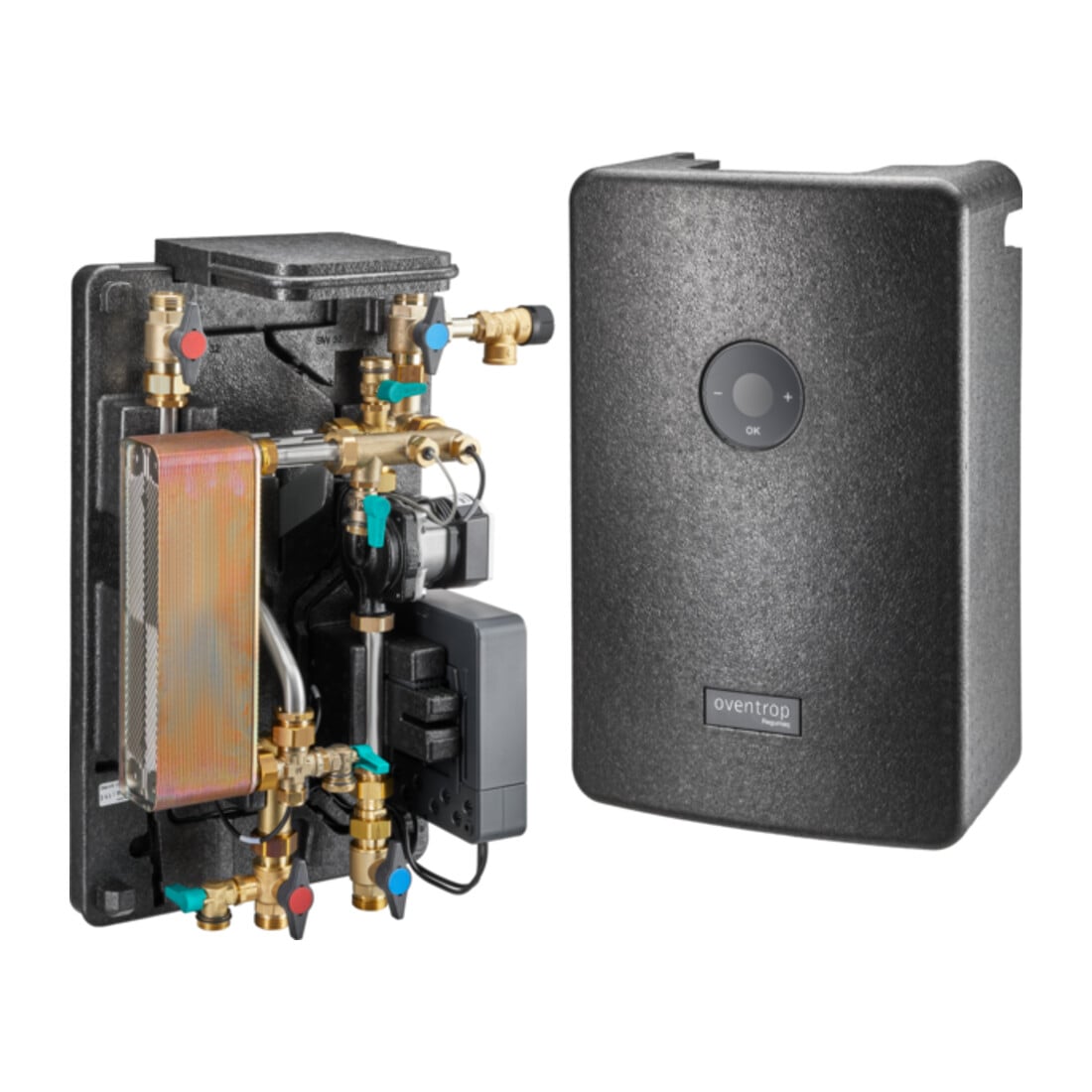 Oventrop Station d'eau domestique Regumaq X-45 400x625x240mm, brasée cuivre