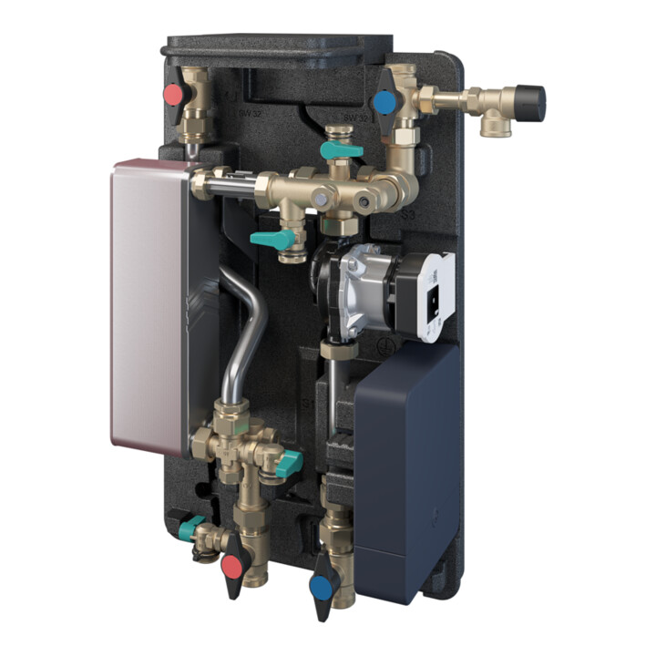 Oventrop Station d'eau domestique Regumaq X-45 400x625x240mm, brasée cuivre