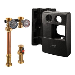 OVENTROP-Station Regumat S-180 DN32, sans pompe, avec isolation