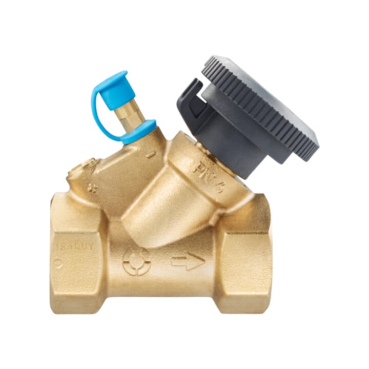 Oventrop Strangabsperrventil HydroCom A DN 15, Rp 1/2, PN 16, beids. IG, Messing