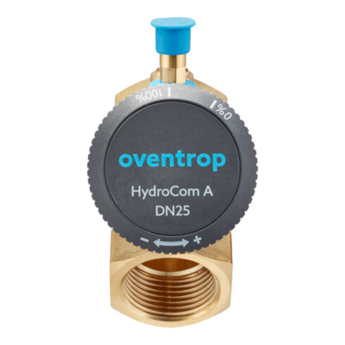 Oventrop Strangabsperrventil HydroCom A DN 15, Rp 1/2, PN 16, beids. IG, Messing