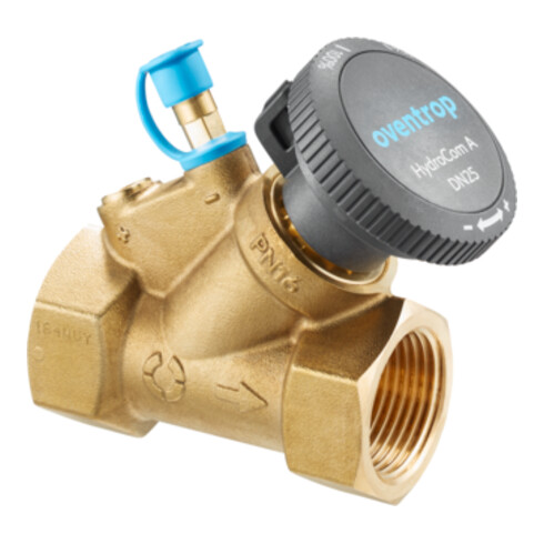 Oventrop Strangabsperrventil HydroCom A DN 20, Rp 3/4, PN 16, beids. IG, Messing