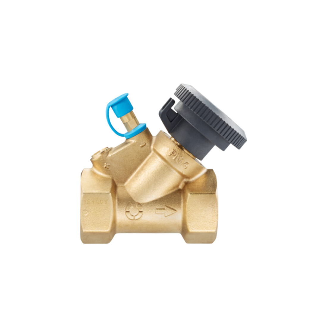 Oventrop Strangabsperrventil HydroCom A DN 20, Rp 3/4, PN 16, beids. IG, Messing