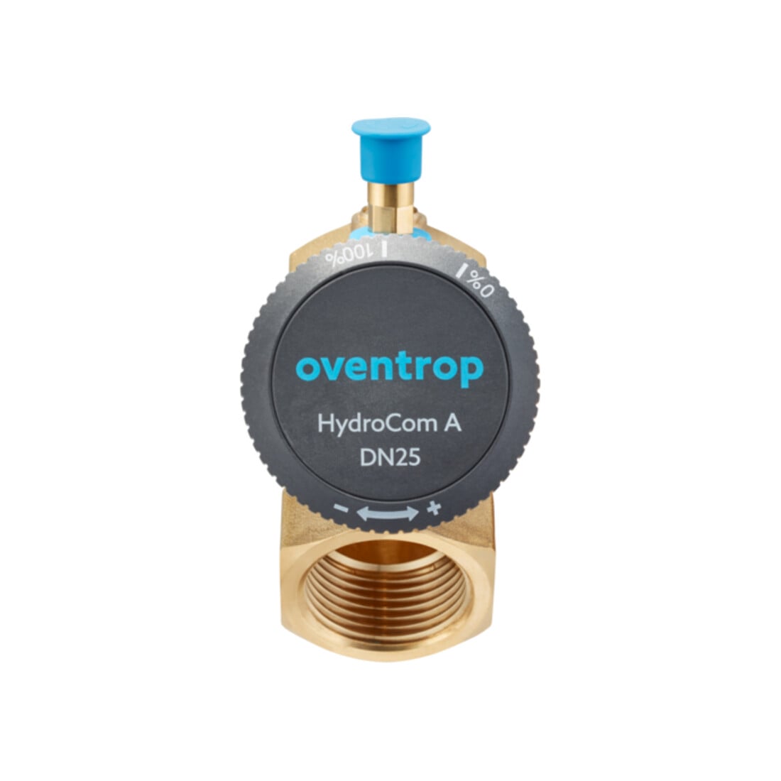 Oventrop Strangabsperrventil HydroCom A DN 20, Rp 3/4, PN 16, beids. IG, Messing