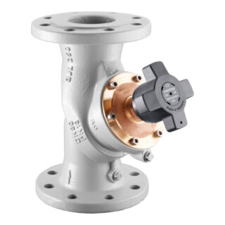 Oventrop Strangabsperrventil Hydrocontrol AFC DN 125, PN 16, Flanschanschl., Grauguss