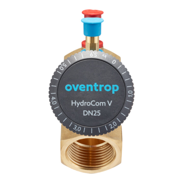 Oventrop Strangregulierventil HydroCom V DN 25, Rp 1, PN 16, beids. IG, Messing