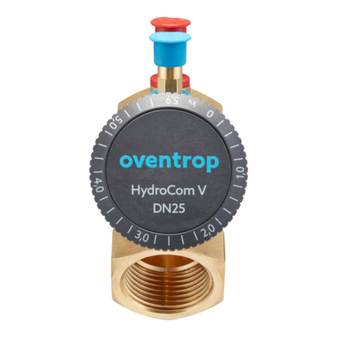 Oventrop Strangregulierventil HydroCom V DN 25, Rp 1, PN 16, beids. IG, Messing