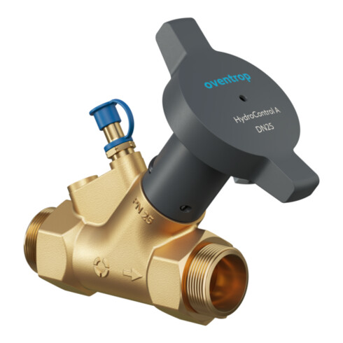 Oventrop Strangregulierventil Hydrocontrol A DN 40, Rp 1 1/2, PN 16, beids. AG, MS